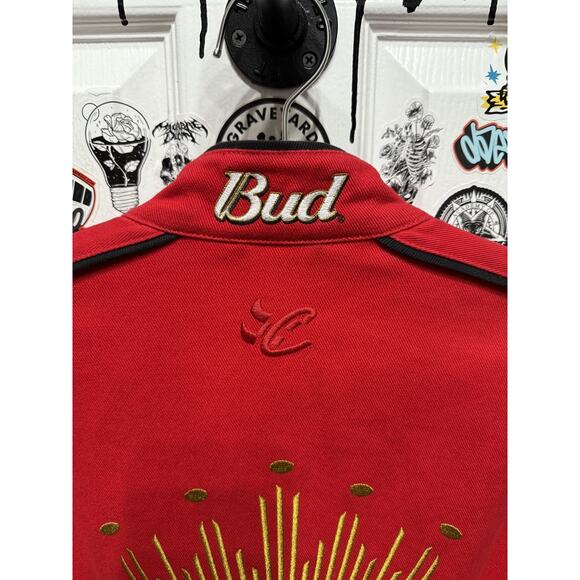Dale Earnhardt Jr. Nascar Chase Twill Budweiser Men's Jacket Size XL - Picture 7 of 8